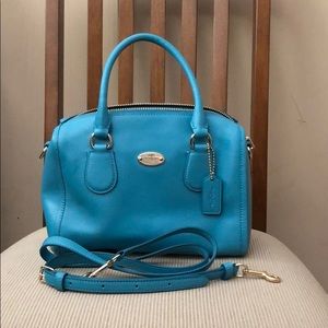 Coach small teal purse